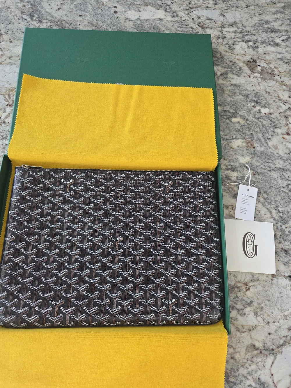 Goyard Senat MM Noir (Black)Goyardine canvas with black